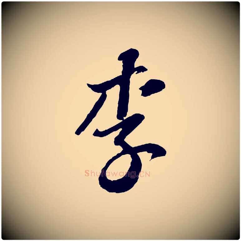 李毛笔行书写法,摘自宋代苏轼与郭廷评帖