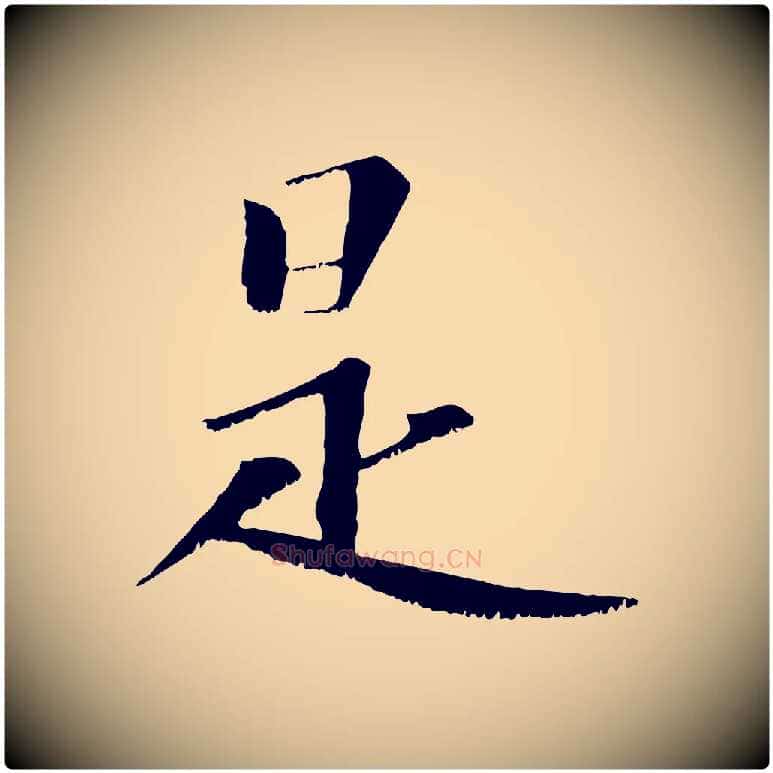 是毛笔行楷写法,摘自宋代沈复题十六应真像