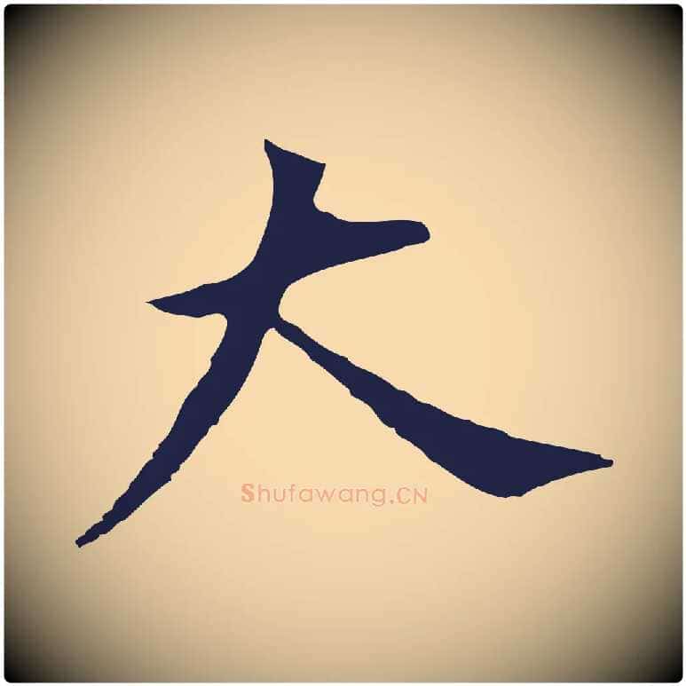 大毛笔行书写法,摘自明代董其昌跋孝经