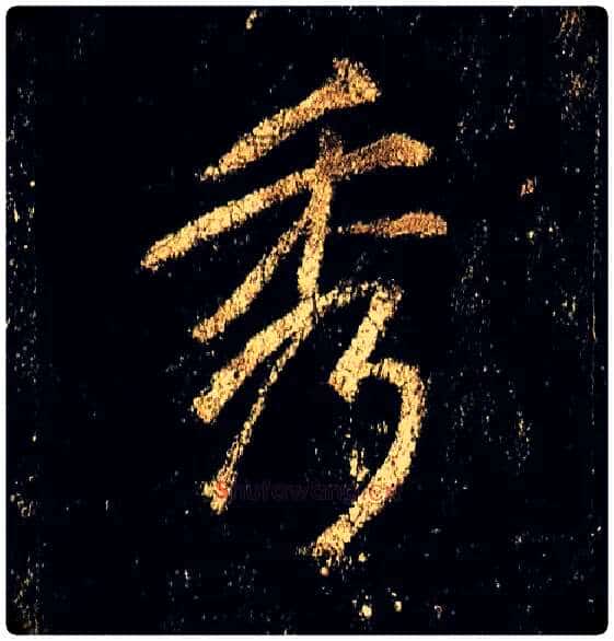 秀毛笔行书写法,摘自唐李邕云麾将军碑