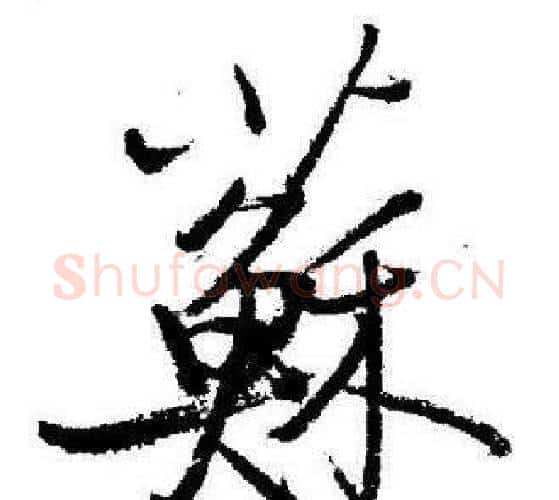蘇字启功毛笔行书书法写法,摘自临苏轼诗文帖