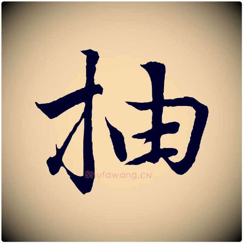 抽毛笔行书写法,摘自东晋王羲之临锺繇千字文
