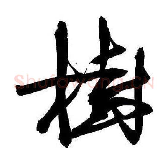 樹字王铎毛笔行书书法写法,摘自集字千字文