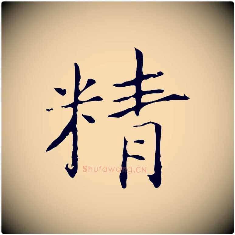 精毛笔行楷写法,摘自宋代黄山谷跋道服赞