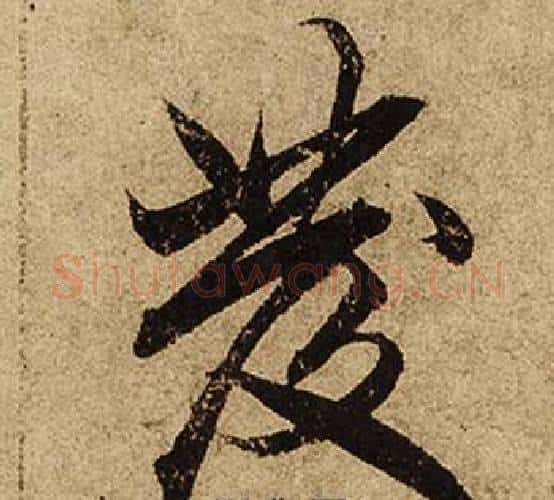 發字柯九思毛笔行书书法写法,摘自老人星赋