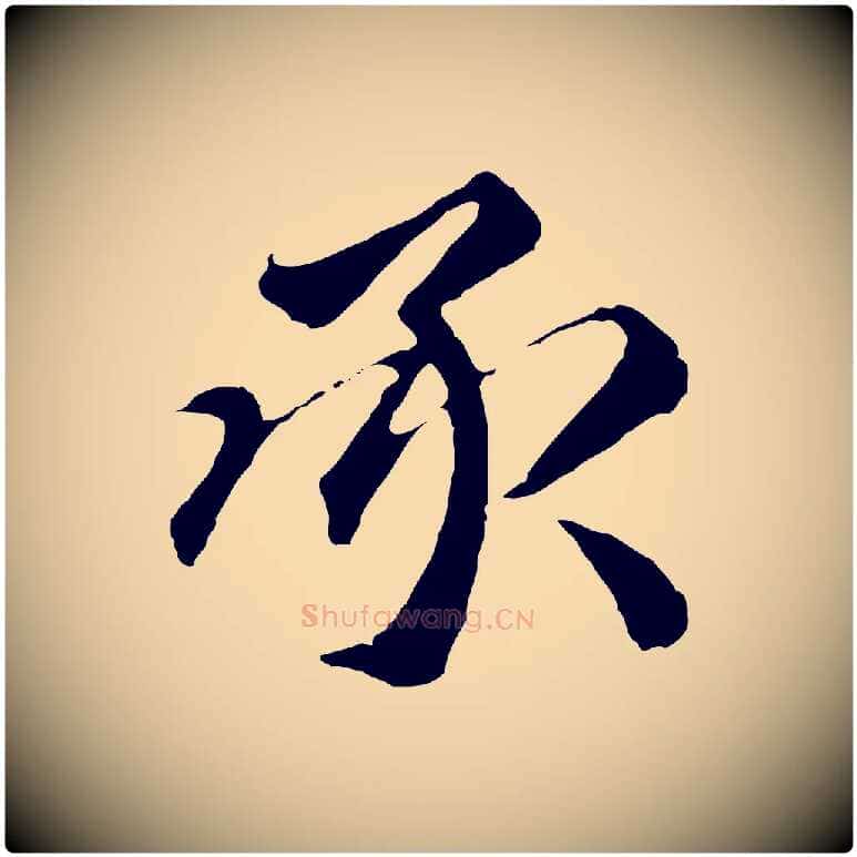 承毛笔行楷写法,摘自明代祝允明跋与中峰帖