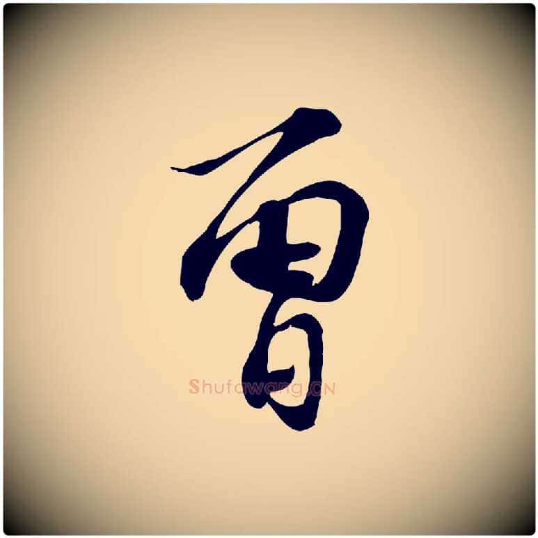 曾毛笔行楷写法,摘自宋代苏过诗帖