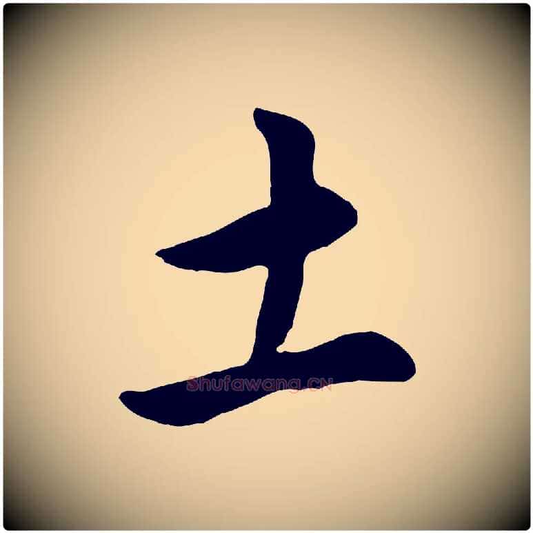 土毛笔行书写法,摘自明代董其昌仿米南宫
