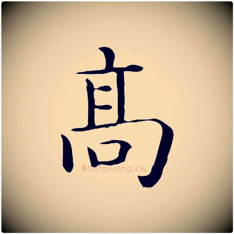 高毛笔行楷写法,摘自唐代佚名临右军东方先生画赞