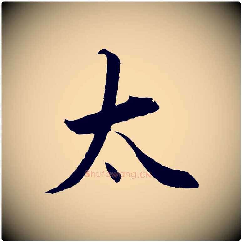 太毛笔行书写法,摘自明代董其昌邵康节先生自着无名公
