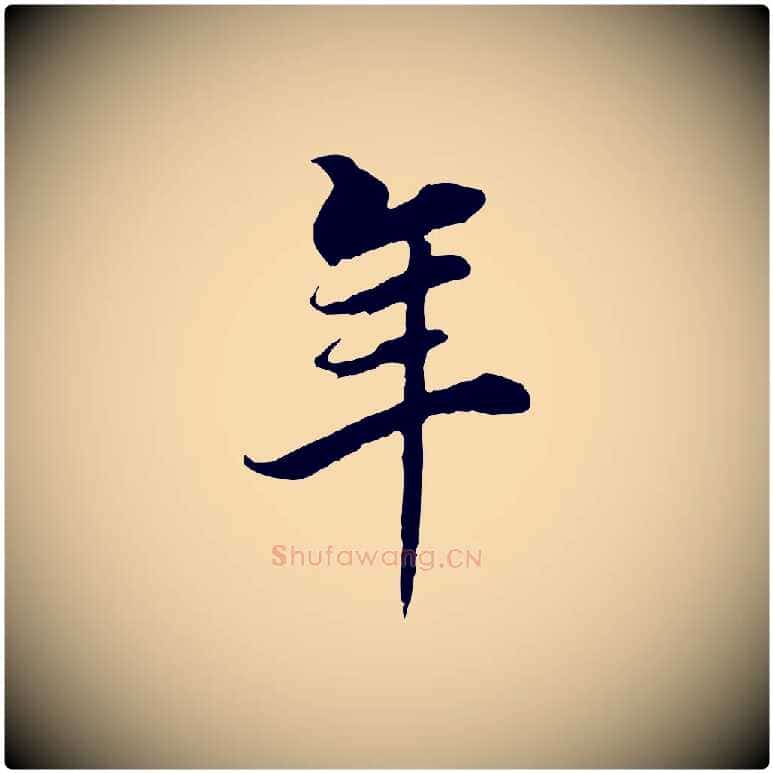 年毛笔行书写法,摘自明代董其昌邵康节先生自着无名公