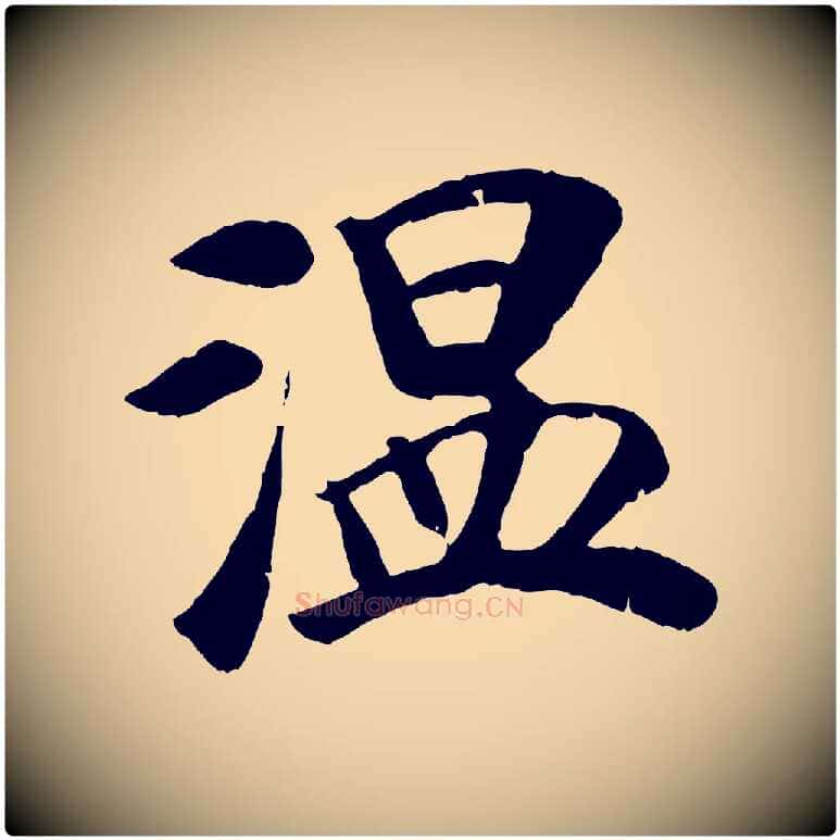 溫毛笔行楷写法,摘自元代袁桷和一庵首坐诗