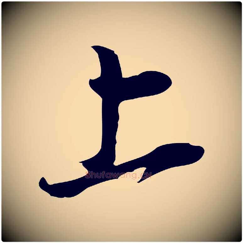 上毛笔行书写法,摘自明代董其昌书古人诗