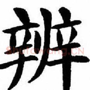 辨