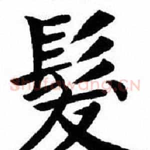 髪