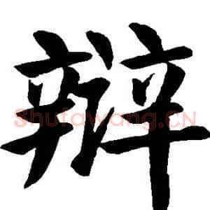 辩
