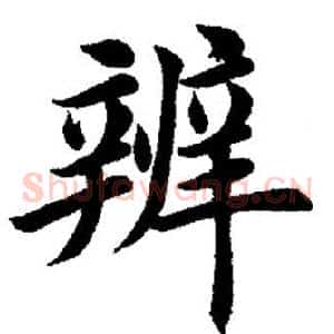 辨