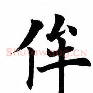 侔
