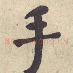 手