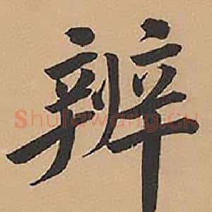 辨