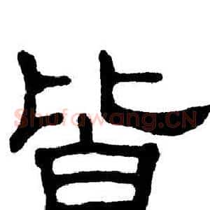 皆