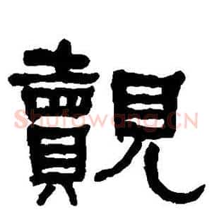 觌