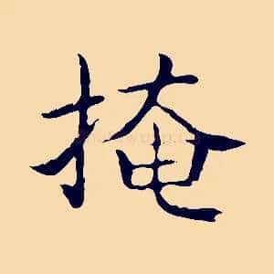 掩