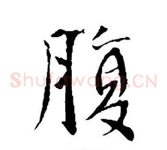 腹