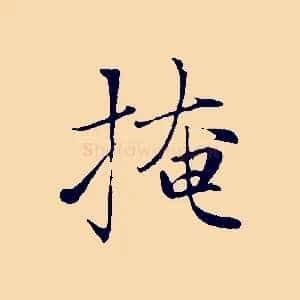 掩