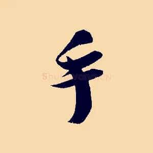 手