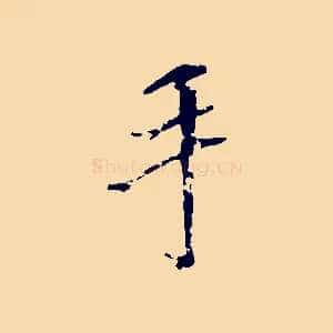 手