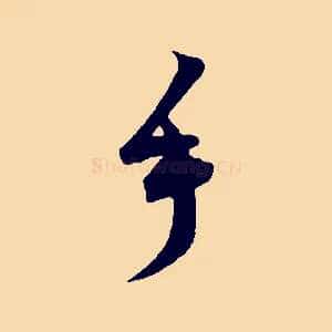 手