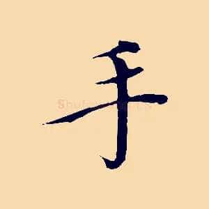 手