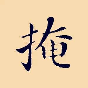 掩