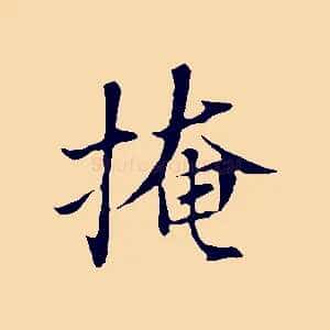 掩