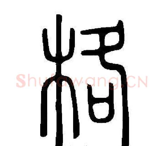 格字许慎毛笔篆书书法写法,摘自说文解字