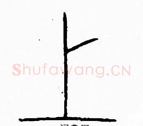 上字李阳冰毛笔篆书书法写法,摘自李阳冰毛笔篆书书法作品