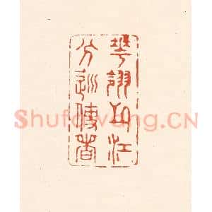 清代 王俊辑 印谱《花翎之江分巡使者》篆刻印章作品图片欣赏