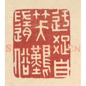 清代 林皋篆 印谱《迂疏自笑难随俗》篆刻印章作品图片欣赏