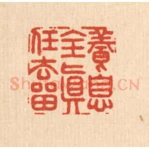 清代 李德光篆 印谱《养息全真任去留》篆刻印章作品图片欣赏