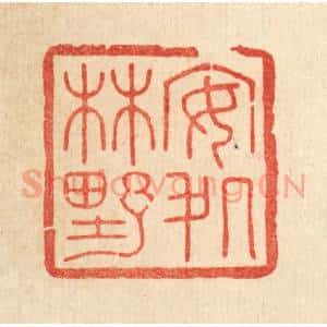 清代 花榜篆 印谱《安处林野》篆刻印章作品图片欣赏