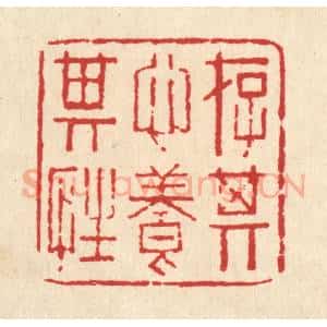 清代 甘源篆 印谱《存其心养其性》篆刻印章作品图片欣赏