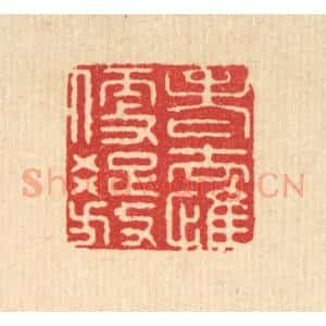 清代 施景禹篆 印谱《老去惟便疏放》篆刻印章作品图片欣赏