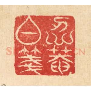 清代 汪启淑辑 印谱《仁庵白笺》篆刻印章作品图片欣赏