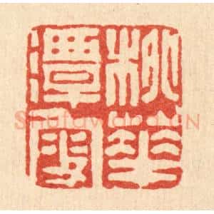 清代 沈凤篆 印谱《桃花潭叟》篆刻印章作品图片欣赏