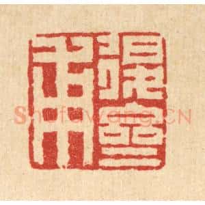 清代 张儒篆 印谱《退斋甫》篆刻印章作品图片欣赏