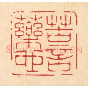 清代 林皋篆 印谱《苦言药也》篆刻印章作品图片欣赏
