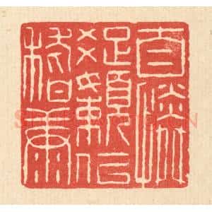 清代 魏乔篆 印谱《自怜疏懒似嵇康》篆刻印章作品图片欣赏