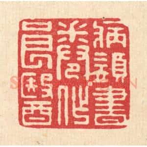 清代 张锡圭篆 印谱《病须书卷作良医》篆刻印章作品图片欣赏