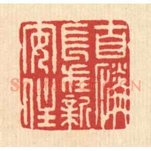 清代 沈璞含篆 印谱《自怜长在新安在》篆刻印章作品图片欣赏